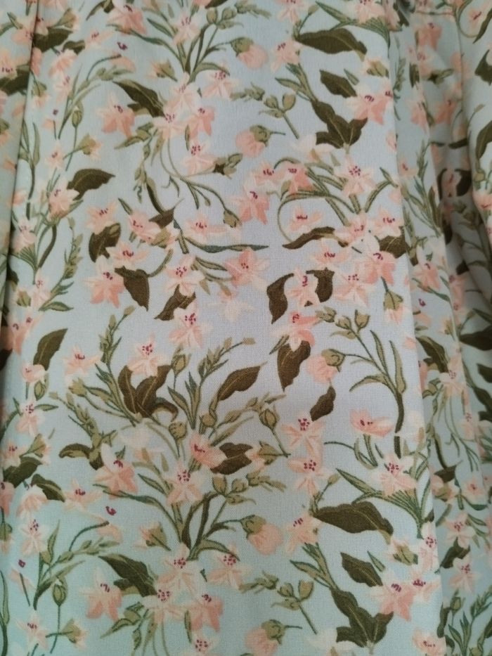 Chemise vert clair fleurie - photo numéro 2