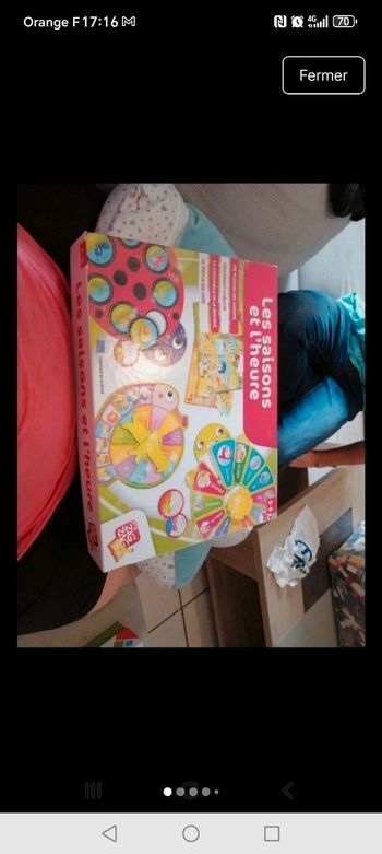 Jeu le saisons et l'heure 