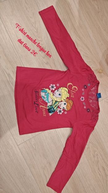 T-shirt manche longue reines des neiges 6ans 