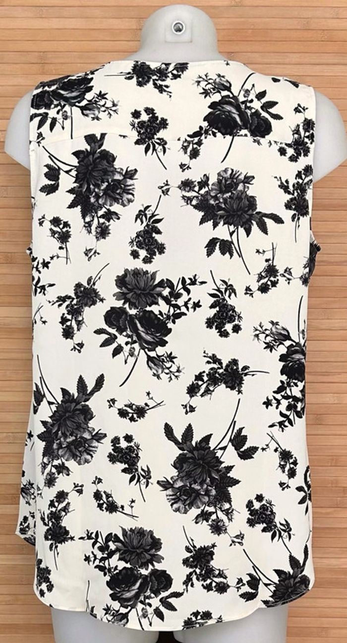 Blouse taille XL motif roses - photo numéro 3