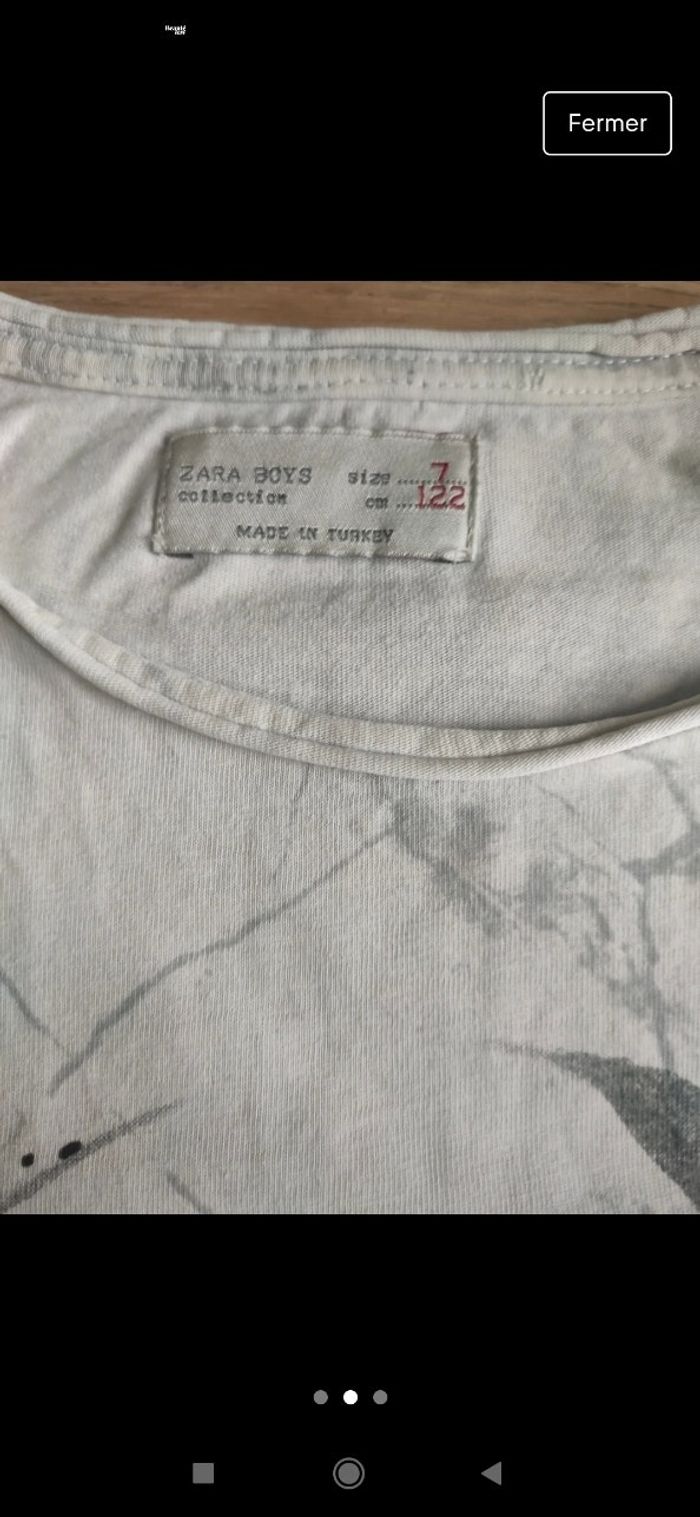 T shirt zara 7 ans - photo numéro 3