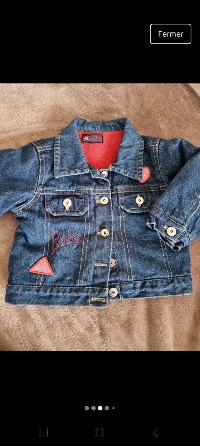 Veste en jean fourré à l'intérieur - photo numéro 3