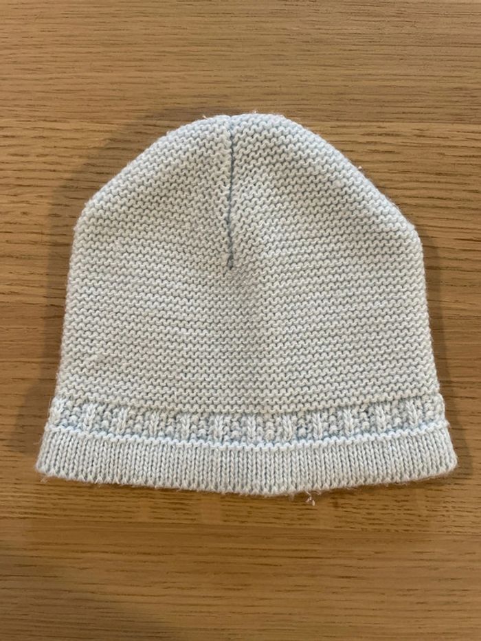 Bonnet bleu ciel naissance