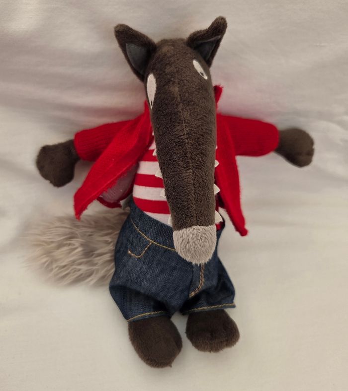 Peluche P'tit loup 27 cm - Pantalon / T-shirt/ Gilet - Auzou