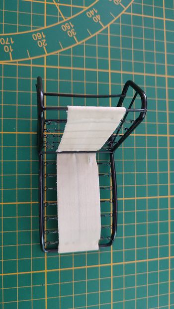 Structure siège avant droit 46-1 numéro 46 n°46 pièce détachée Citroën 2CV 2 CV Charleston 1/8 1:8 1