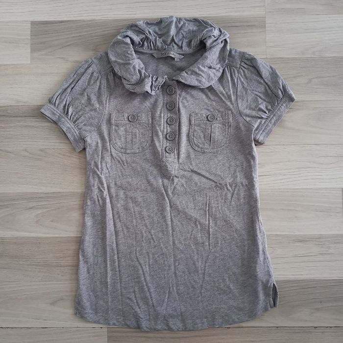 T-shirt femme avec col gris Tex taille S
