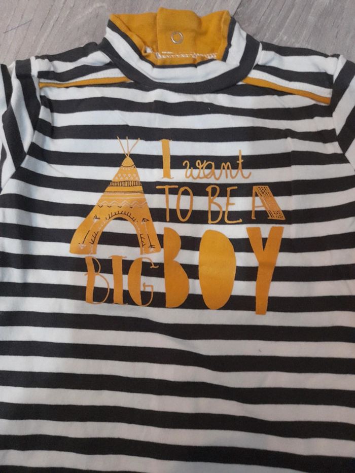 Tee shirt manches longues 9 mois - photo numéro 2