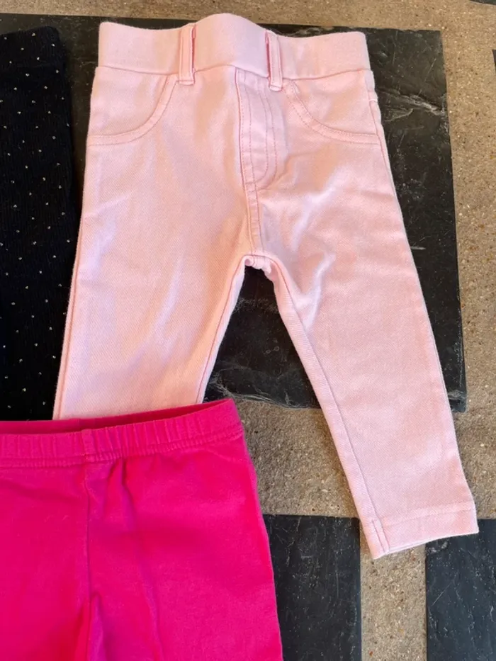 Lots 3 leggings 6 mois - photo numéro 3