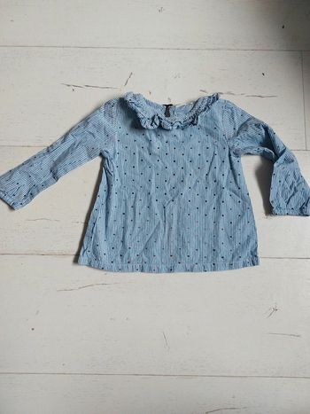 Blouse rayée à volant Éden et Victor Taille 18 mois
