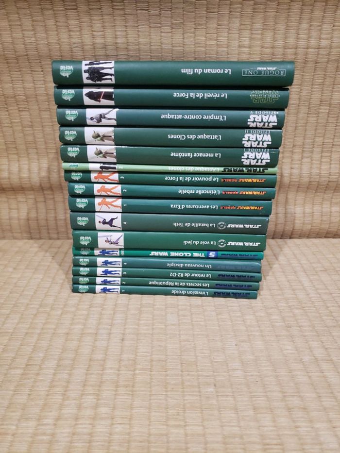 Lot de 15 livres star wars de la bibliothèque verte