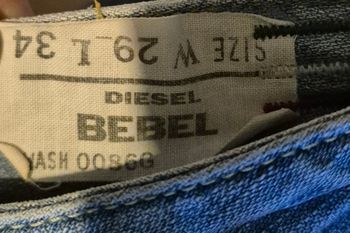 Jean diesel viker bleu clair délavé 