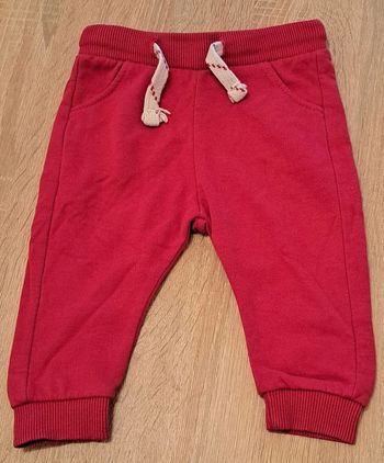 Pantalon jogging rouge garçon 9 mois