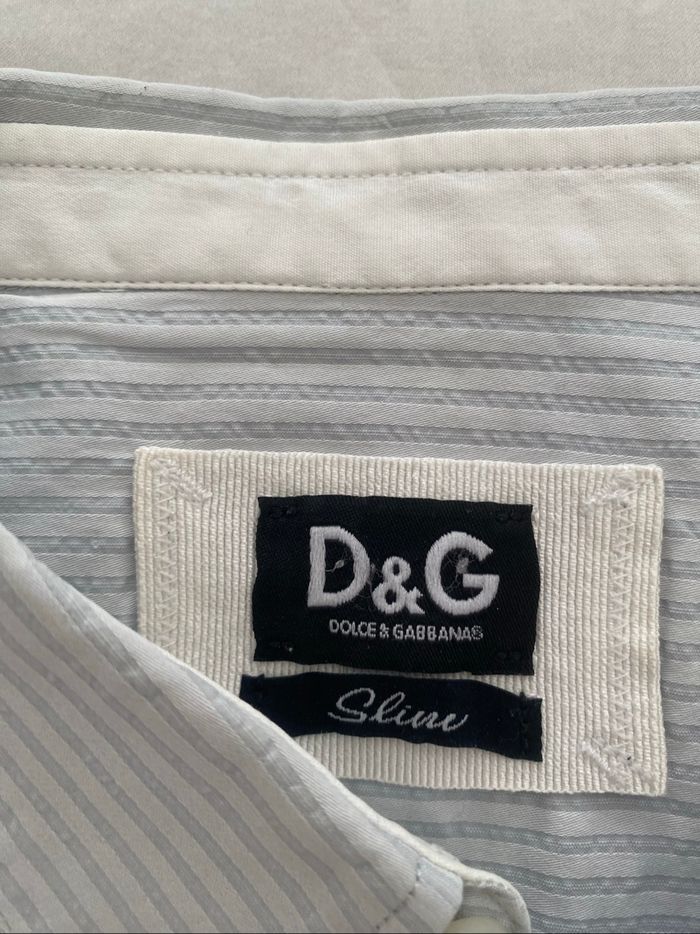 Chemise bleu ciel slim Dolce & Gabbana D&G - photo numéro 2