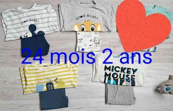 Lot de 4 pyjamas 2 ans Gémo Disney
