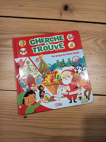 Livre cherche et trouve au pays du père noël