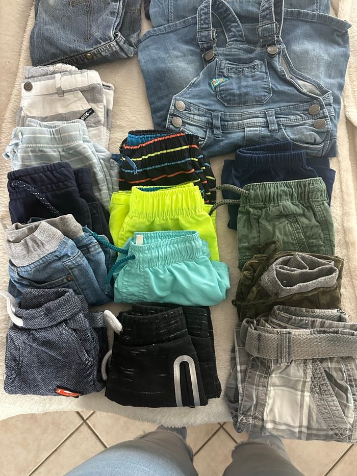 Lot garçon 2 ans – shorts, maillots de bain, salopettes et pantalons - photo numéro 2
