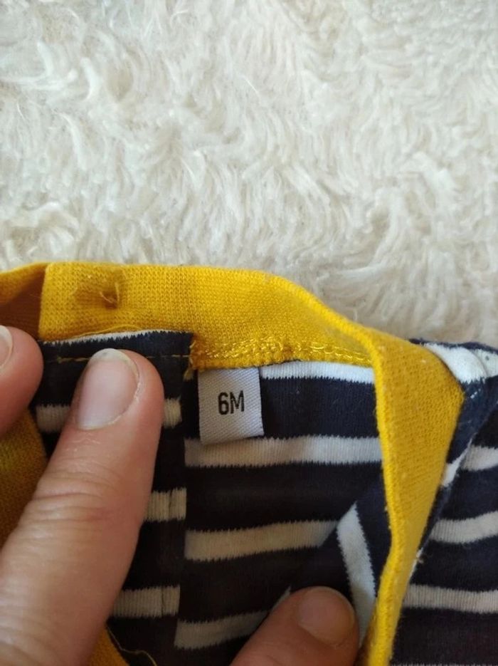 Tee shirt chemise manches longues Garçon 6 mois Slow School bus école - photo numéro 8