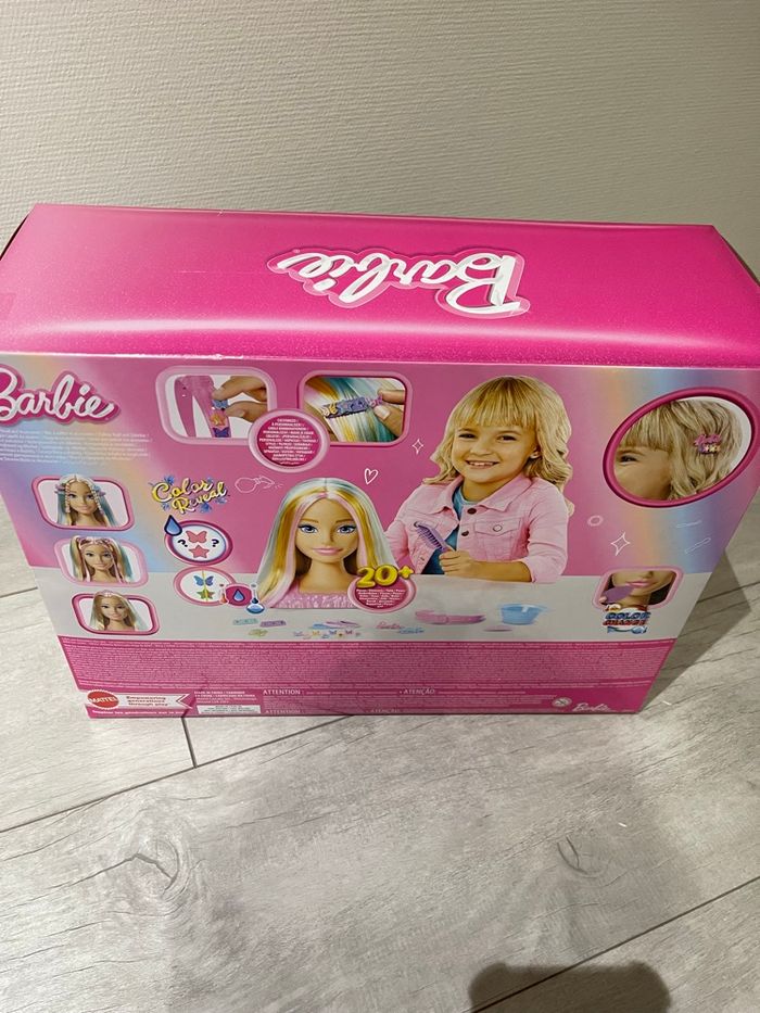 Tête à coiffer barbie blonde neuve - photo numéro 2