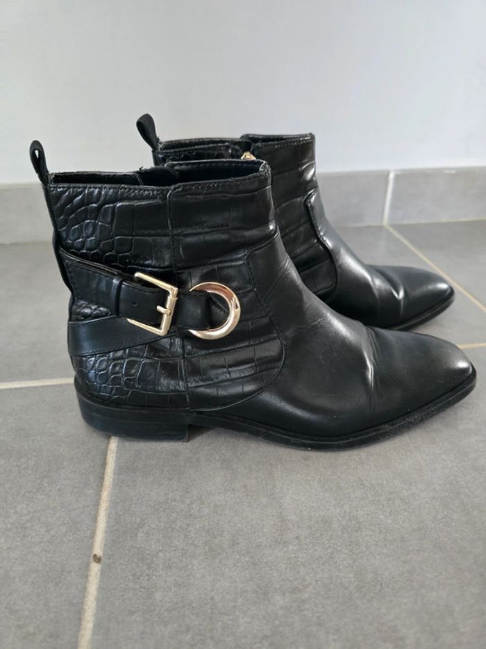 Bottines noir zara - photo numéro 4