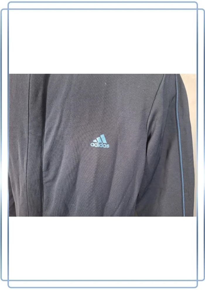 Veste légère Adidas vintage/ homme - taille L / bleu foncé - floqué (331) - photo numéro 3