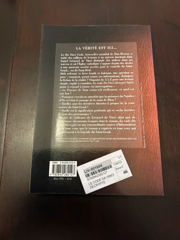 Livre le code da Vinci décrypté de Simon cox - photo numéro 2