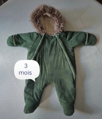 Combinaison pilote Bout'chou bio 3 mois