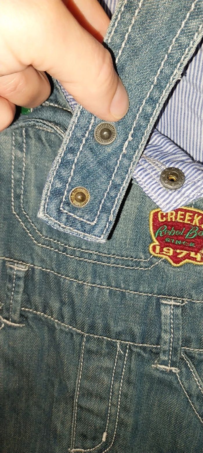 Salopette en jean Creeks excellent état 24 mois / 2 ans - photo numéro 8