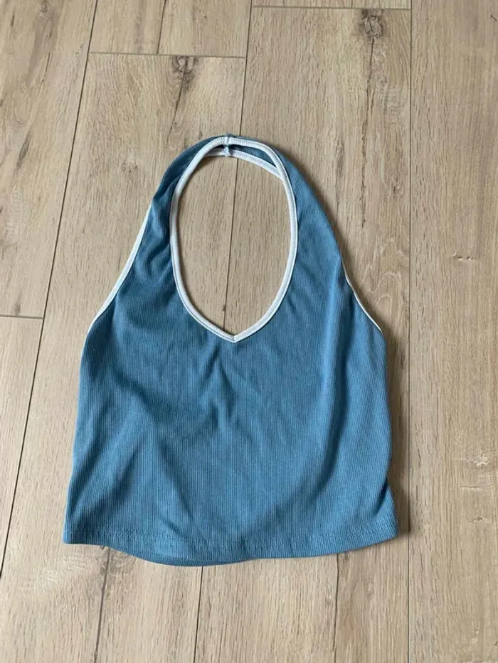 Croc top bleu