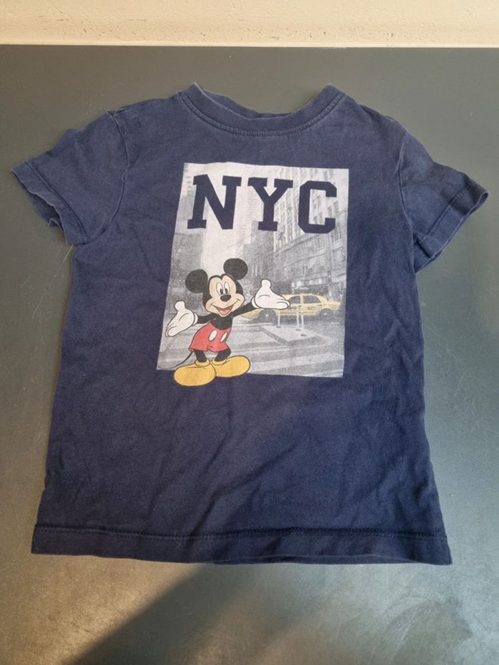 T-shirt marine avec dessin Mickey