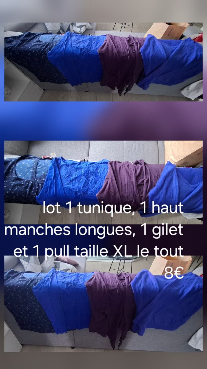 Lot hauts femme XL