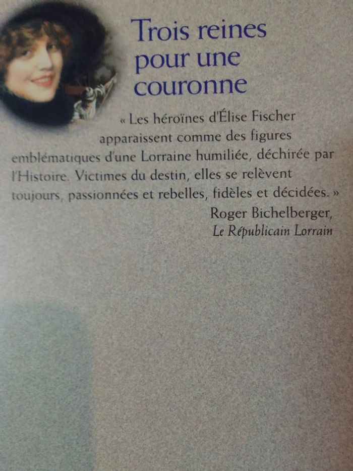 Elise Fischer - Trois reines pour une couronne - photo numéro 3