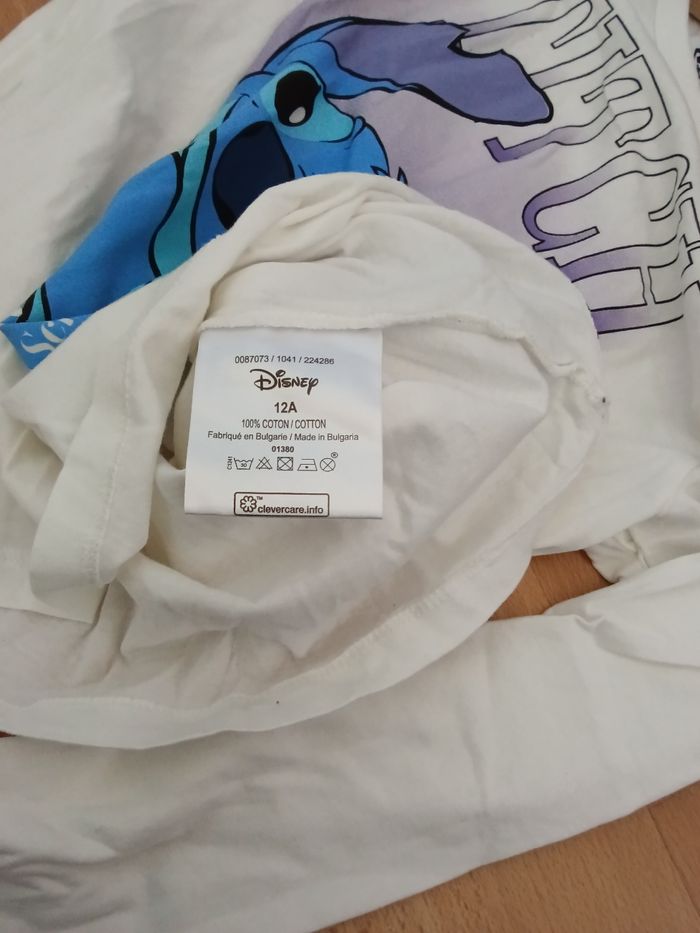 Tee-shirt Stitch blanc et multicolore - photo numéro 5