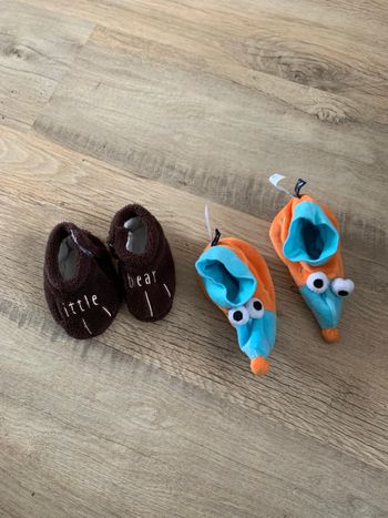 Lot de 2 paires de chaussons