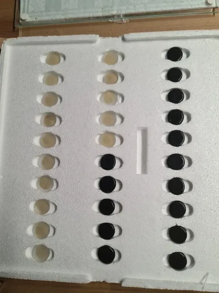 Proche du neuf grand Jeu De Dames En Verre, - photo numéro 3