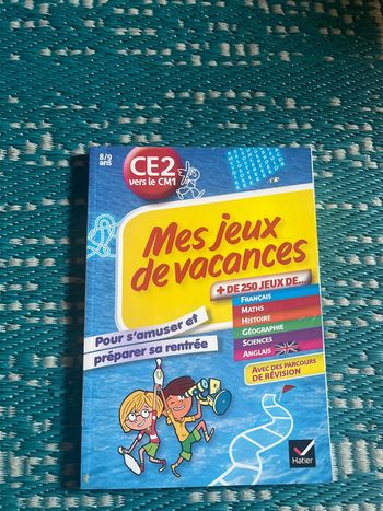 Cahier de vacances Ce2/cm1