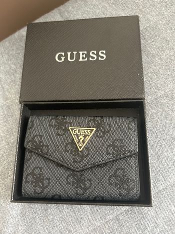 Porte carte guess gris 