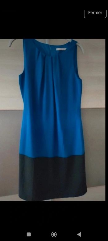 Robe bleue et noire Camaïeu taille 38