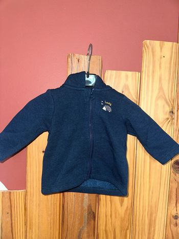 Gilet Zip Capuche 3 mois