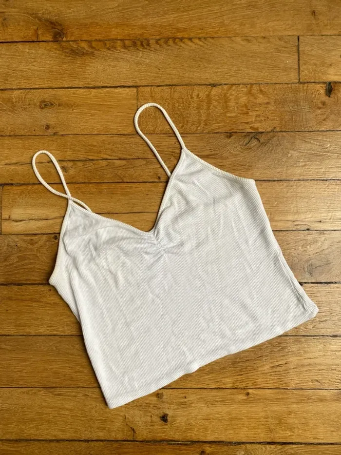 Crop top blanc