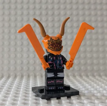 Figurine Ninjago : Guerrier Oni Masqué , style lego