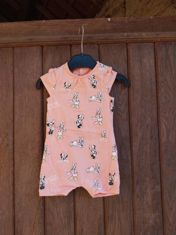 Combishort bébé fille 6 mois minnie