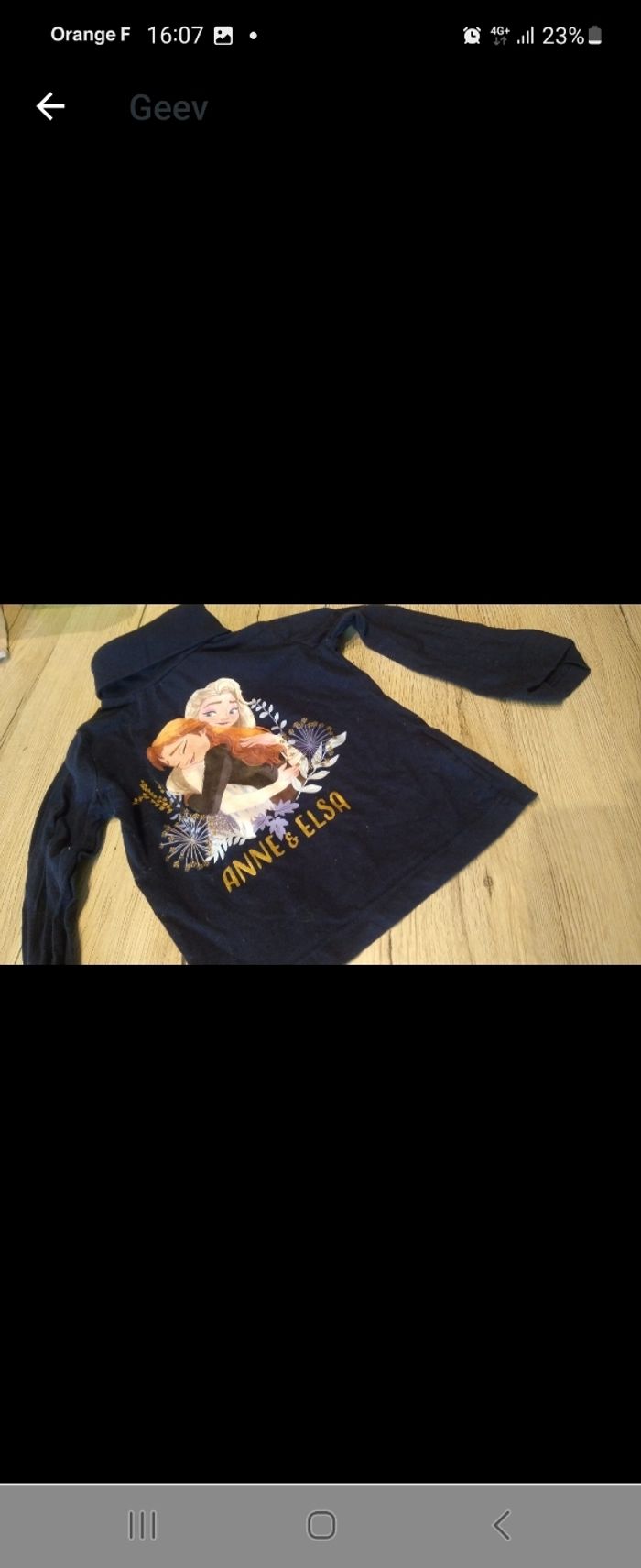 Lots de deux t shirts fille disney