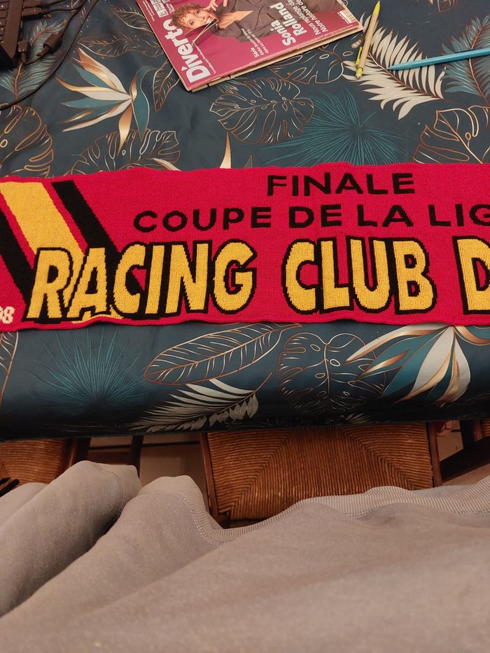 Écharpe rcl lens finale de la coupe de France 2008 - photo numéro 2