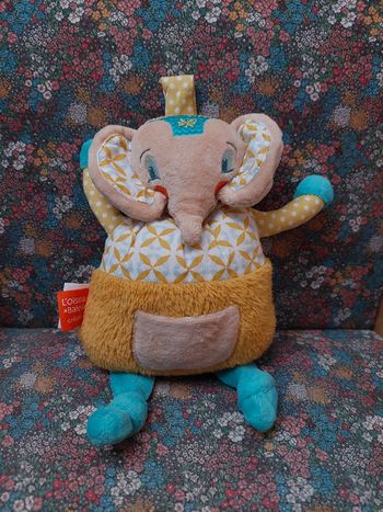 Doudou éléphant L'oiseau Bateau