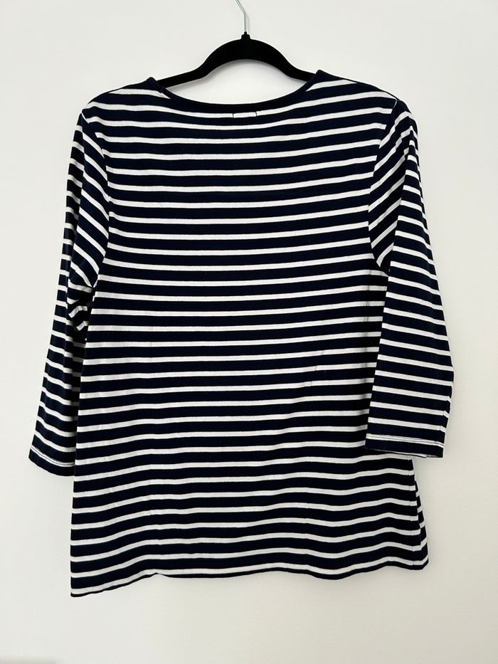 Lot 2 tshirts marinière manches 3/4 Gemo L - photo numéro 7