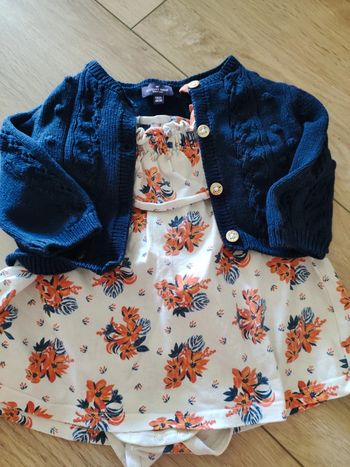 Barboteuse et gilet sergent major 6 mois