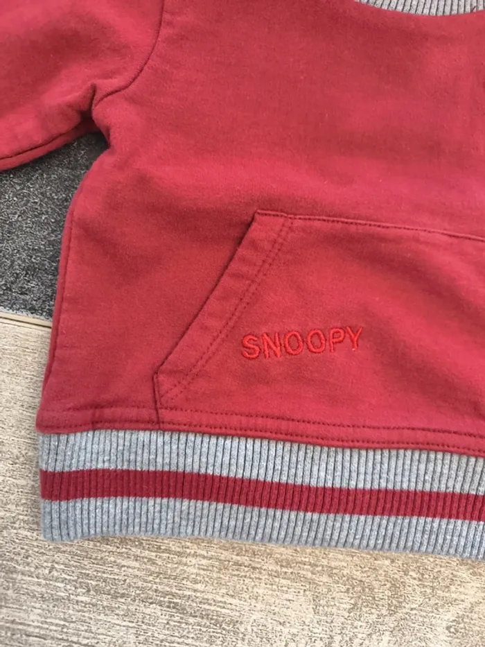 Sweat molletonné garçon 6 mois Snoopy - photo numéro 4