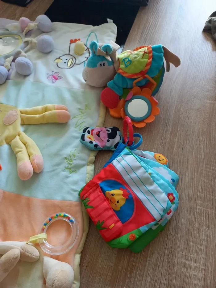 Tapis d'activité et 2 jeux en tissu - photo numéro 3