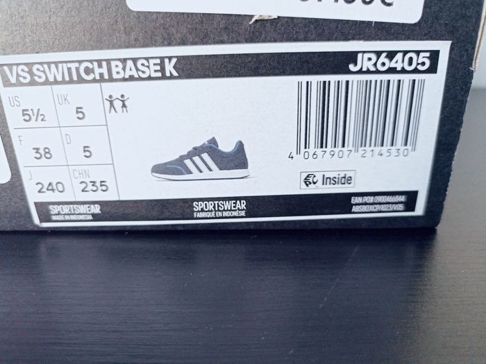 adidas VS Switch K – Taille 38 – Neuves - photo numéro 5