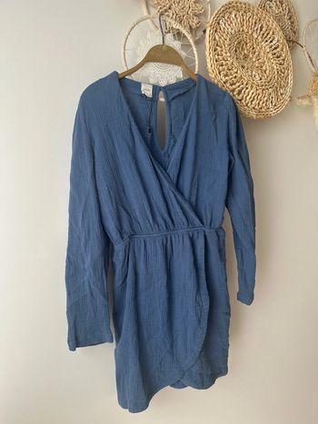 Robe portefeuille bleue Cocco – Taille M (neuve)